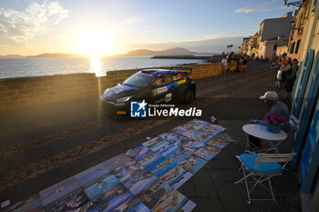 2024-05-30 - Drive Sami Pajari And Co-Driver Enni Malkonen Of The Teamprintsport Toyota Gr Yaris Rally2 ,Ceremonial Start In Alghero During Fia World Rally Championship Wrc Rally Italia Sardegna 2024 30 May , Alghero Italy - FIA WORLD RALLY CHAMPIONSHIP WRC RALLY ITALIA SARDEGNA 2024  - RALLY - MOTORS