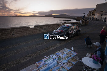 2024-05-30 - The Driver Sebastien Ogier And Co-Driver Vincent Landais Of The Team Toyota Gazoo Racing Wrt,Toyota Gr Yaris Rally1 Hybrid ,Ceremonial Start In Alghero During Fia World Rally Championship Wrc Rally Italia Sardegna 2024 30 May , Alghero Italy - FIA WORLD RALLY CHAMPIONSHIP WRC RALLY ITALIA SARDEGNA 2024  - RALLY - MOTORS