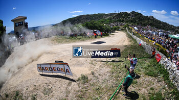 2024-06-01 - The Driver Dani Sordo And Co-Driver Carrera Candido Of The Team Hyundai Shell Mobis World Rally Team,Hyundaii20 N Rally1 Hybrid ,They Face The 2nd, Of The Race, During Fia World Rally Championship Wrc Rally Italia Sardegna 2024 01 June, Alghero Italy - FIA WORLD RALLY CHAMPIONSHIP WRC RALLY ITALIA SARDEGNA 2024  - RALLY - MOTORS