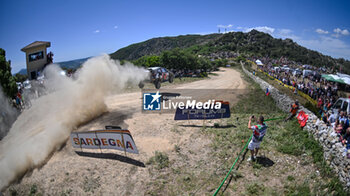 2024-06-01 - The Driver Sebastien Ogier And Co-Driver Vincent Landais Of The Team Toyota Gazoo Racing Wrt,Toyota Gr Yaris Rally1 Hybrid ,They Face The 2nd, Of The Race, During Fia World Rally Championship Wrc Rally Italia Sardegna 2024 01 June, Alghero Italy - FIA WORLD RALLY CHAMPIONSHIP WRC RALLY ITALIA SARDEGNA 2024  - RALLY - MOTORS