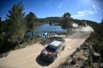 2024-06-01 - The Driver Elfyn Evans And Co-Driver Scott Martin Of The Team Toyota Gazoo Racing Wrt, Toyota Gr Yaris Rally1 Hybrid ,They Face The 2nd, Of The Race, During Fia World Rally Championship Wrc Rally Italia Sardegna 2024 01 June, Alghero Italy - FIA WORLD RALLY CHAMPIONSHIP WRC RALLY ITALIA SARDEGNA 2024  - RALLY - MOTORS