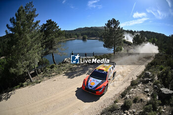 2024-06-01 - The Driver Dani Sordo And Co-Driver Carrera Candido Of The Team Hyundai Shell Mobis World Rally Team,Hyundaii20 N Rally1 Hybrid ,They Face The 2nd, Of The Race, During Fia World Rally Championship Wrc Rally Italia Sardegna 2024 01 June, Alghero Italy - FIA WORLD RALLY CHAMPIONSHIP WRC RALLY ITALIA SARDEGNA 2024  - RALLY - MOTORS