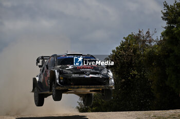 2024-06-01 - The Driver Takamoto Katsuta And Co-DriverAaron Johnston Of Team Toyota Gazoo Racing Wrt, Toyota Gr Yaris Rally1 Hybrid,They Face The 2nd, Of The Race, During Fia World Rally Championship Wrc Rally Italia Sardegna 2024 01 June, Alghero Italy - FIA WORLD RALLY CHAMPIONSHIP WRC RALLY ITALIA SARDEGNA 2024  - RALLY - MOTORS