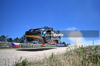 2024-06-01 - The Driver Sebastien Ogier And Co-Driver Vincent Landais Of The Team Toyota Gazoo Racing Wrt,Toyota Gr Yaris Rally1 Hybrid ,They Face The 2nd, Of The Race, During Fia World Rally Championship Wrc Rally Italia Sardegna 2024 01 June, Alghero Italy - FIA WORLD RALLY CHAMPIONSHIP WRC RALLY ITALIA SARDEGNA 2024  - RALLY - MOTORS