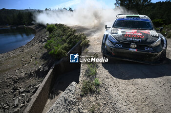 2024-06-01 - The Driver Elfyn Evans And Co-Driver Scott Martin Of The Team Toyota Gazoo Racing Wrt, Toyota Gr Yaris Rally1 Hybrid ,They Face The 2nd, Of The Race, During Fia World Rally Championship Wrc Rally Italia Sardegna 2024 01 June, Alghero Italy - FIA WORLD RALLY CHAMPIONSHIP WRC RALLY ITALIA SARDEGNA 2024  - RALLY - MOTORS