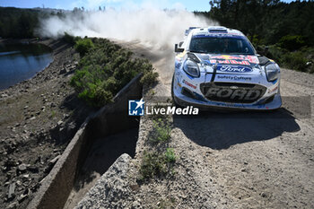 2024-06-01 - The Driver Adrien Fourmaux And Co-Driver Alexandre Coria Of The Team M-Sport Ford World Rally Team Ford Puma Rally1 Hybrid ,They Face The 2nd, Of The Race, During Fia World Rally Championship Wrc Rally Italia Sardegna 2024 01 June, Alghero Italy - FIA WORLD RALLY CHAMPIONSHIP WRC RALLY ITALIA SARDEGNA 2024  - RALLY - MOTORS