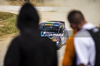 2024-05-31 - 75 BULACIA Bruno, MORALES Gabriel, Ford Fiesta Rally3, action during the Rally Italia Sardegna 2024, 6th round of the 2024 WRC World Rally Car Championship, from May 30 to June 2, 2024 at Alghero, Sardegna - AUTO - WRC - RALLY ITALIA SARDEGNA 2024 - RALLY - MOTORS