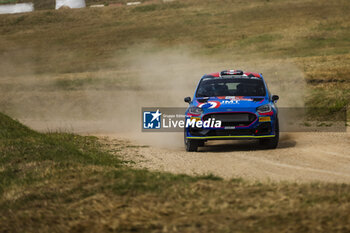 2024-05-31 - 66 CASTRO Eduardo, ROMAN Javiera, Ford Fiesta Rally3, action during the Rally Italia Sardegna 2024, 6th round of the 2024 WRC World Rally Car Championship, from May 30 to June 2, 2024 at Alghero, Sardegna - AUTO - WRC - RALLY ITALIA SARDEGNA 2024 - RALLY - MOTORS