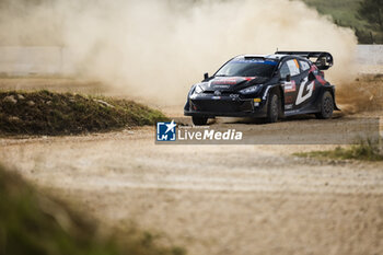 2024-05-31 - 18 KATSUTA Takamoto, JOHNSTON Aaron, Toyota GR Yaris Rally1, action during the Rally Italia Sardegna 2024, 6th round of the 2024 WRC World Rally Car Championship, from May 30 to June 2, 2024 at Alghero, Sardegna - AUTO - WRC - RALLY ITALIA SARDEGNA 2024 - RALLY - MOTORS