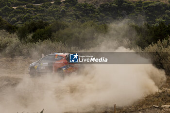 2024-05-31 - 70 JÜRGENSON Romet, OJA Siim, Ford Fiesta Rally3, action during the Rally Italia Sardegna 2024, 6th round of the 2024 WRC World Rally Car Championship, from May 30 to June 2, 2024 at Alghero, Sardegna - AUTO - WRC - RALLY ITALIA SARDEGNA 2024 - RALLY - MOTORS