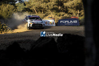 2024-05-31 - 38 YAMAMOTO Yuki, SALMINEN Marko, Toyota Yaris Rally2, action during the Rally Italia Sardegna 2024, 6th round of the 2024 WRC World Rally Car Championship, from May 30 to June 2, 2024 at Alghero, Sardegna - AUTO - WRC - RALLY ITALIA SARDEGNA 2024 - RALLY - MOTORS