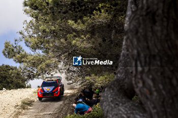 2024-05-31 - 06 SORDO Dani, CARRERA Cándido, Hyundai I20 Rally1, action during the Rally Italia Sardegna 2024, 6th round of the 2024 WRC World Rally Car Championship, from May 30 to June 2, 2024 at Alghero, Sardegna - AUTO - WRC - RALLY ITALIA SARDEGNA 2024 - RALLY - MOTORS