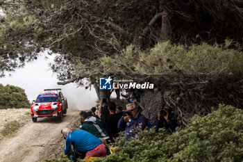 2024-05-31 - 23 CIAMIN Nicolas, ROCHE Yannick, Hyundai I2O Rally2, action during the Rally Italia Sardegna 2024, 6th round of the 2024 WRC World Rally Car Championship, from May 30 to June 2, 2024 at Alghero, Sardegna - AUTO - WRC - RALLY ITALIA SARDEGNA 2024 - RALLY - MOTORS