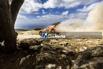 2024-05-31 - 27 LINNAMÄE Georg, MORGAN James, Toyota Yaris Rally2, action during the Rally Italia Sardegna 2024, 6th round of the 2024 WRC World Rally Car Championship, from May 30 to June 2, 2024 at Alghero, Sardegna - AUTO - WRC - RALLY ITALIA SARDEGNA 2024 - RALLY - MOTORS