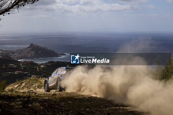 2024-05-31 - 30 LINDHOLM Emil, HÄMÄLÄINEN Reeta, Hyundai I2O Rally2, action during the Rally Italia Sardegna 2024, 6th round of the 2024 WRC World Rally Car Championship, from May 30 to June 2, 2024 at Alghero, Sardegna - AUTO - WRC - RALLY ITALIA SARDEGNA 2024 - RALLY - MOTORS