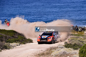 2024-06-02 - The Driver Thierry Neuville And Co-Driver Martijn Wydaeghe Of The Team Hyundai Shell Mobis World Rally Team,Hyundai I20 N Rally1 Hybrid ,They Face The 3rd Day Of The Race,During Fia World Rally Championship Wrc Rally Italia Sardegna 2024 02 June, Alghero Italy - FIA WORLD RALLY CHAMPIONSHIP WRC RALLY ITALIA SARDEGNA 2024  - RALLY - MOTORS