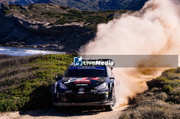 2024-06-02 - The Driver Elfyn Evans And Co-Driver Scott Martin Of The Team Toyota Gazoo Racing Wrt, Toyota Gr Yaris Rally1 Hybrid ,They Face The 3rd Day Of The Race,During Fia World Rally Championship Wrc Rally Italia Sardegna 2024 02 June, Alghero Italy - FIA WORLD RALLY CHAMPIONSHIP WRC RALLY ITALIA SARDEGNA 2024  - RALLY - MOTORS