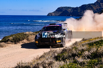 2024-06-02 - Drive Sami Pajari And Co-Driver Enni Malkonen Of The Teamprintsport Toyota Gr Yaris Rally2 They Face The 3rd Day Of The Race,During Fia World Rally Championship Wrc Rally Italia Sardegna 2024 02 June, Alghero Italy - FIA WORLD RALLY CHAMPIONSHIP WRC RALLY ITALIA SARDEGNA 2024  - RALLY - MOTORS