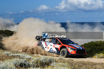 2024-06-02 - The Driver Thierry Neuville And Co-Driver Martijn Wydaeghe Of The Team Hyundai Shell Mobis World Rally Team,Hyundai I20 N Rally1 Hybrid,They Face The 3rd Day Of The Race,During Fia World Rally Championship Wrc Rally Italia Sardegna 2024 02 June, Alghero Italy - FIA WORLD RALLY CHAMPIONSHIP WRC RALLY ITALIA SARDEGNA 2024  - RALLY - MOTORS