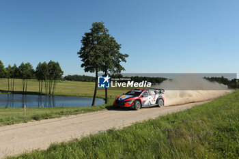 2024-06-28 - The Driver Thierry Neuville And Co-Driver Martijn Wydaeghe Of The Team Hyundai Shell Mobis World Rally Team,Hyundai I20 N Rally1 Hybrid,They Face The 2nd, Of The Race,During Fia World Rally Championship Wrc Orlen 80Th Rally Poland 2024 ,28 June,Mikolajki Poland - FIA WORLD RALLY CHAMPIONSHIP WRC ORLEN 80TH RALLY POLAND 2024 - RALLY - MOTORS