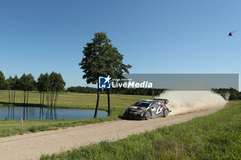 2024-06-28 - The Driver Elfyn Evans And Co-Driver Scott Martin Of The Team Toyota Gazoo Racing Wrt, Toyota Gr Yaris Rally1 Hybrid ,They Face The 2nd, Of The Race,During Fia World Rally Championship Wrc Orlen 80Th Rally Poland 2024 ,28 June,Mikolajki Poland - FIA WORLD RALLY CHAMPIONSHIP WRC ORLEN 80TH RALLY POLAND 2024 - RALLY - MOTORS