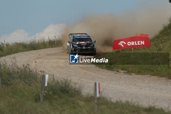 2024-06-28 - The Driver Takamoto Katsuta And Co-DriverAaron Johnston Of Team Toyota Gazoo Racing Wrt, Toyota Gr Yaris Rally1 Hybrid,They Face The 2nd, Of The Race,During Fia World Rally Championship Wrc Orlen 80Th Rally Poland 2024 ,28 June,Mikolajki Poland - FIA WORLD RALLY CHAMPIONSHIP WRC ORLEN 80TH RALLY POLAND 2024 - RALLY - MOTORS