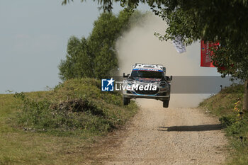 2024-06-28 - The Driver Adrien Fourmaux And Co-Driver Alexandre Coria Of The Team M-Sport Ford World Rally Team Ford Puma Rally1 Hybrid ,They Face The 2nd, Of The Race,During Fia World Rally Championship Wrc Orlen 80Th Rally Poland 2024 ,28 June,Mikolajki Poland - FIA WORLD RALLY CHAMPIONSHIP WRC ORLEN 80TH RALLY POLAND 2024 - RALLY - MOTORS