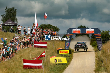 2024-06-29 - The Driver Elfyn Evans And Co-Driver Scott Martin Of The Team Toyota Gazoo Racing Wrt, Toyota Gr Yaris Rally1 Hybrid ,They Face The 3rd , Of The Race, During Fia World Rally Championship Wrc Orlen 80Th Rally Poland 2024 ,29 June,Mikolajki Poland - FIA WORLD RALLY CHAMPIONSHIP WRC ORLEN 80TH RALLY POLAND 2024 - RALLY - MOTORS