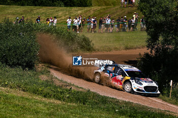 2024-06-29 - The Driver Adrien Fourmaux And Co-Driver Alexandre Coria Of The Team M-Sport Ford World Rally Team Ford Puma Rally1 Hybrid ,They Face The 3rd , Of The Race, During Fia World Rally Championship Wrc Orlen 80Th Rally Poland 2024 ,29 June,Mikolajki Poland - FIA WORLD RALLY CHAMPIONSHIP WRC ORLEN 80TH RALLY POLAND 2024 - RALLY - MOTORS