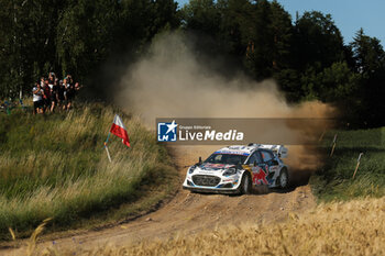 2024-06-29 - The Driver Adrien Fourmaux And Co-Driver Alexandre Coria Of The Team M-Sport Ford World Rally Team Ford Puma Rally1 Hybrid ,They Face The 3rd , Of The Race, During Fia World Rally Championship Wrc Orlen 80Th Rally Poland 2024 ,29 June,Mikolajki Poland - FIA WORLD RALLY CHAMPIONSHIP WRC ORLEN 80TH RALLY POLAND 2024 - RALLY - MOTORS