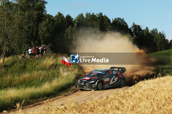 2024-06-29 - The Driver Elfyn Evans And Co-Driver Scott Martin Of The Team Toyota Gazoo Racing Wrt, Toyota Gr Yaris Rally1 Hybrid ,They Face The 3rd , Of The Race, During Fia World Rally Championship Wrc Orlen 80Th Rally Poland 2024 ,29 June,Mikolajki Poland - FIA WORLD RALLY CHAMPIONSHIP WRC ORLEN 80TH RALLY POLAND 2024 - RALLY - MOTORS