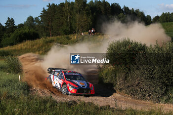 2024-06-29 - The Driver Andreas Mikkelsen And Co-Driver Torstein Eriksen Of The Team Hyundai Shell Mobis World Rally Team,Hyundaii20 N Rally1 Hybrid,They Face The 3rd , Of The Race, During Fia World Rally Championship Wrc Orlen 80Th Rally Poland 2024 ,29 June,Mikolajki Poland - FIA WORLD RALLY CHAMPIONSHIP WRC ORLEN 80TH RALLY POLAND 2024 - RALLY - MOTORS