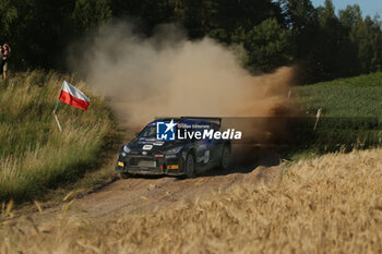 2024-06-29 - Drive Sami Pajari And Co-Driver Enni Malkonen Of The Teamprintsport Toyota Gr Yaris Rally2 ,They Face The 3rd , Of The Race, During Fia World Rally Championship Wrc Orlen 80Th Rally Poland 2024 ,29 June,Mikolajki Poland - FIA WORLD RALLY CHAMPIONSHIP WRC ORLEN 80TH RALLY POLAND 2024 - RALLY - MOTORS