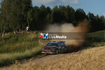 2024-06-29 - Drive Robert Virves And Co-Drive Aleks Lesk, Car Skoda Fabia Rs Rally2,They Face The 3Rd , Of The Race, During Fia World Rally Championship Wrc Orlen 80Th Rally Poland 2024 ,29 June,Mikolajki Poland - FIA WORLD RALLY CHAMPIONSHIP WRC ORLEN 80TH RALLY POLAND 2024 - RALLY - MOTORS