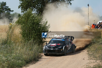 2024-06-30 - The Driver Takamoto Katsuta And Co-DriverAaron Johnston Of Team Toyota Gazoo Racing Wrt, Toyota Gr Yaris Rally1 Hybrid,They Face The 4th Of The Race, During Fia World Rally Championship Wrc Orlen 80Th Rally Poland 2024 ,30 June,Mikolajki Poland -  FIA WORLD RALLY CHAMPIONSHIP WRC ORLEN 80TH RALLY POLAND 2024 - RALLY - MOTORS