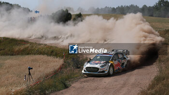 2024-06-30 - The Driver Gregoire Munster And Co-Driver Louis Louka Of The Team M-Sport Ford World Rally Team Ford Puma Rally1 Hybrid,They Face The 4th Of The Race, During Fia World Rally Championship Wrc Orlen 80Th Rally Poland 2024 ,30 June,Mikolajki Poland -  FIA WORLD RALLY CHAMPIONSHIP WRC ORLEN 80TH RALLY POLAND 2024 - RALLY - MOTORS