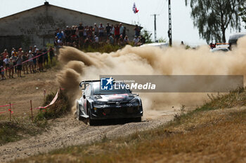 2024-06-30 - The Driver Elfyn Evans And Co-Driver Scott Martin Of The Team Toyota Gazoo Racing Wrt, Toyota Gr Yaris Rally1 Hybrid ,They Face The 4th Of The Race, During Fia World Rally Championship Wrc Orlen 80Th Rally Poland 2024 ,30 June,Mikolajki Poland -  FIA WORLD RALLY CHAMPIONSHIP WRC ORLEN 80TH RALLY POLAND 2024 - RALLY - MOTORS