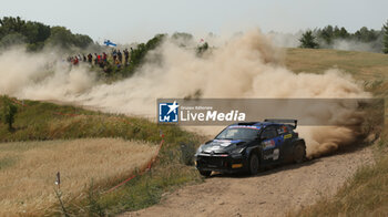 2024-06-30 - Drive Sami Pajari And Co-Driver Enni Malkonen Of The Teamprintsport Toyota Gr Yaris Rally2,They Face The 4th Of The Race, During Fia World Rally Championship Wrc Orlen 80Th Rally Poland 2024 ,30 June,Mikolajki Poland -  FIA WORLD RALLY CHAMPIONSHIP WRC ORLEN 80TH RALLY POLAND 2024 - RALLY - MOTORS