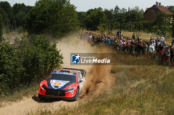 2024-06-30 - The Driver Andreas Mikkelsen And Co-Driver Torstein Eriksen Of The Team Hyundai Shell Mobis World Rally Team,Hyundaii20 N Rally1 Hybrid,They Face The 4th Of The Race, During Fia World Rally Championship Wrc Orlen 80Th Rally Poland 2024 ,30 June,Mikolajki Poland -  FIA WORLD RALLY CHAMPIONSHIP WRC ORLEN 80TH RALLY POLAND 2024 - RALLY - MOTORS