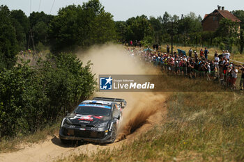 2024-06-30 - Drive Kalle Rovanpera And Co-Driver Jonne Halttunen Of The Team Toyota Gazoo Racing Wrt Are Driving The Toyota Gr Yaris Rally1 Hybrid ,They Face The 4th Of The Race, During Fia World Rally Championship Wrc Orlen 80Th Rally Poland 2024 ,30 June,Mikolajki Poland -  FIA WORLD RALLY CHAMPIONSHIP WRC ORLEN 80TH RALLY POLAND 2024 - RALLY - MOTORS