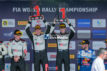 2024-06-30 - Drive Kalle Rovanpera And Co-Driver Jonne Halttunen Of The Team Toyota Gazoo Racing Wrt Are Driving The Toyota Gr Yaris Rally1 Hybrid ,Celebrating The Final Podium,During Fia World Rally Championship Wrc Orlen 80Th Rally Poland 2024 ,30 June,Mikolajki Poland -  FIA WORLD RALLY CHAMPIONSHIP WRC ORLEN 80TH RALLY POLAND 2024 - RALLY - MOTORS