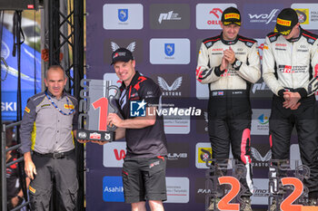 2024-06-30 - Jari-Matti Latvala Team Principal Of The Team Toyota Gazoo Racing Wrt Are Driving The Toyota Gr Yaris Rally1 Hybrid ,Celebrating The Final Podium,During Fia World Rally Championship Wrc Orlen 80Th Rally Poland 2024 ,30 June,Mikolajki Poland -  FIA WORLD RALLY CHAMPIONSHIP WRC ORLEN 80TH RALLY POLAND 2024 - RALLY - MOTORS