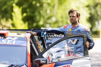 2024-06-27 - MIKKELSEN Andreas, Hyundai I20 Rally1, portrait during the Rally Poland 2024, 7th round of the 2024 WRC World Rally Car Championship, from June 27 to 30, 2024 at Mikolajki, Poland - AUTO - WRC - RALLY POLAND 2024 - RALLY - MOTORS