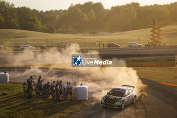 2024-06-27 - 20 SOLBERG Oliver, EDMONDSON Elliott, Skoda Fabia RS Rally2, action during the Rally Poland 2024, 7th round of the 2024 WRC World Rally Car Championship, from June 27 to 30, 2024 at Mikolajki, Poland - AUTO - WRC - RALLY POLAND 2024 - RALLY - MOTORS