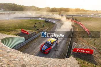 2024-06-27 - 08 TANAK Ott, JARVEOJA Martin, Hyundai I20 Rally1, action during the Rally Poland 2024, 7th round of the 2024 WRC World Rally Car Championship, from June 27 to 30, 2024 at Mikolajki, Poland - AUTO - WRC - RALLY POLAND 2024 - RALLY - MOTORS