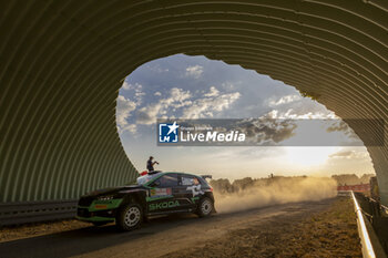 2024-06-27 - 25 GREENSMITH Gus, ANDERSSON Jonas, Skoda Fabia RS Rally2, action during the Rally Poland 2024, 7th round of the 2024 WRC World Rally Car Championship, from June 27 to 30, 2024 at Mikolajki, Poland - AUTO - WRC - RALLY POLAND 2024 - RALLY - MOTORS