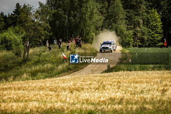 2024-06-29 - 13 MUNSTER Gregoire, LOUKA Louis, Ford Puma Rally1, action during the Rally Poland 2024, 7th round of the 2024 WRC World Rally Car Championship, from June 27 to 30, 2024 at Mikolajki, Poland - AUTO - WRC - RALLY POLAND 2024 - RALLY - MOTORS