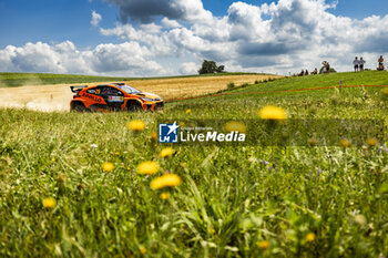 2024-06-29 - 29 LINNAMÄE Georg, MORGAN James, Toyota Yaris Rally2, action during the Rally Poland 2024, 7th round of the 2024 WRC World Rally Car Championship, from June 27 to 30, 2024 at Mikolajki, Poland - AUTO - WRC - RALLY POLAND 2024 - RALLY - MOTORS