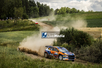 2024-06-29 - 44 SOYLU Uğur, GÜRAY Şener, Skoda Fabia RS Rally2, action during the Rally Poland 2024, 7th round of the 2024 WRC World Rally Car Championship, from June 27 to 30, 2024 at Mikolajki, Poland - AUTO - WRC - RALLY POLAND 2024 - RALLY - MOTORS