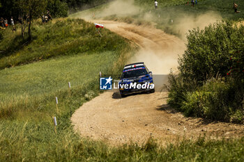 2024-06-29 - 43 TRIVIÑO Ricardo, FUENTES Diego, Skoda Fabia RS Rally2, action during the Rally Poland 2024, 7th round of the 2024 WRC World Rally Car Championship, from June 27 to 30, 2024 at Mikolajki, Poland - AUTO - WRC - RALLY POLAND 2024 - RALLY - MOTORS